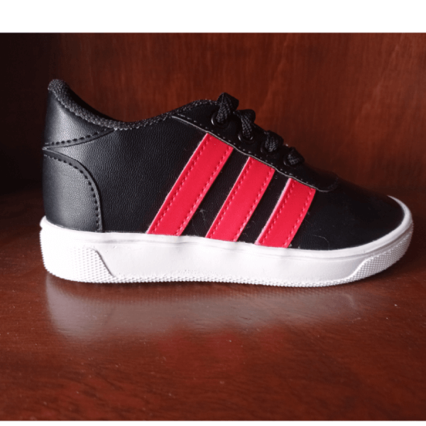 Tennis Style Shoe for Boy or Girl- Color Red with Black